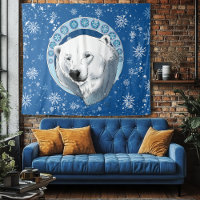 Flèches de neige Ours Polaire Art Nouveau