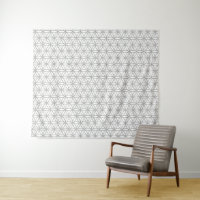 Fleur de motif de la vie : Gris