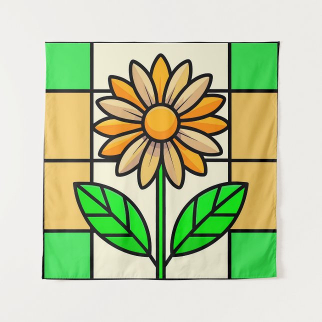 Tenture Fleur de verre tendu (Devant)