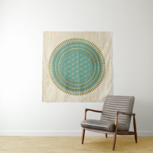 Tenture Fleur De Vie - Indigène Mandala 1