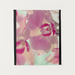 Tenture Fleur d'orchidée rose pastel gros