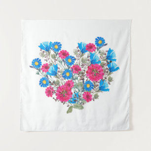 Tenture Fleur sauvage clair aquarelle