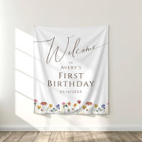 Fleur sauvage coloré Bienvenue Anniversaire Contex