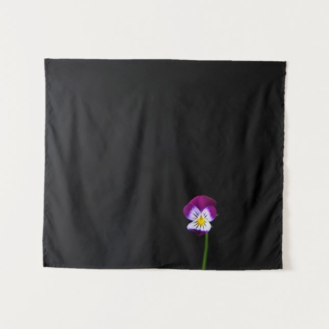 Tenture Fleur violette wtcnm (Devant (Horizontal))