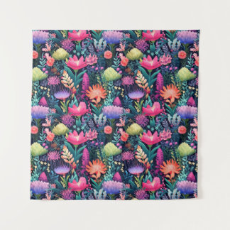 Tenture Fleurs de la mer - Jardin des fonds marins