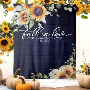 Tenture Fleurs de tournesol de mariage Tombez amoureux Fon