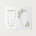 Fleurs Dorées Jalons de Noms de Bébé Photo