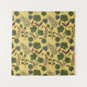 Tenture Fleurs et papillons floraux motifs sans soudure
