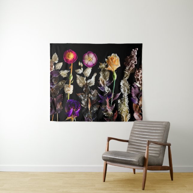 Tenture Fleurs pressées 01 (En situation (horizontale))