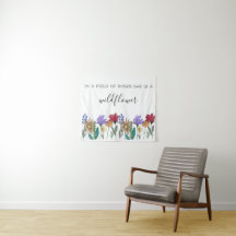 Fleurs sauvages aquarelle Boho « Dans un champ de