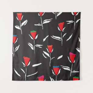 Tenture Fleurs stylisées : Elégance Motif Vintage