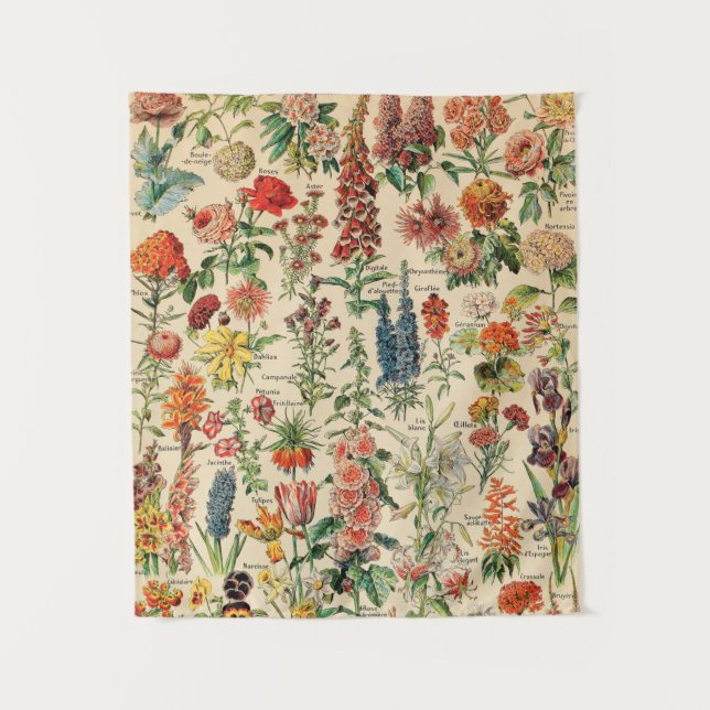 Tenture Fleurs vintages  (Devant)