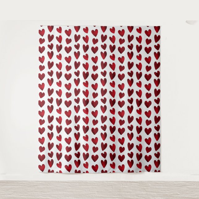 Tenture Flirty Red Hearts Saint Valentin Photo Contexte (Devant)
