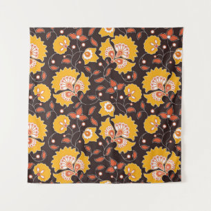 Tenture Floral Indien couleur Vintage sans fil