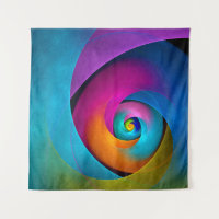 Floral moderne Art Abstrait rose Bleu Motif #17