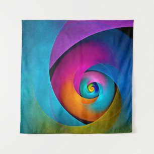 Tenture Floral moderne Art Abstrait rose Bleu Motif #17