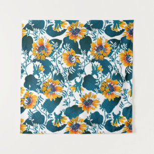 Tenture Floral sans couture motif, arrière - plan Art nouv