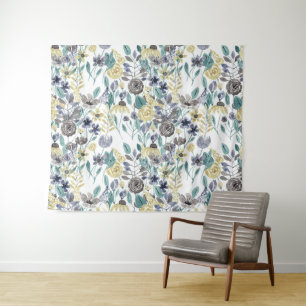 Tenture Floral Watercolor