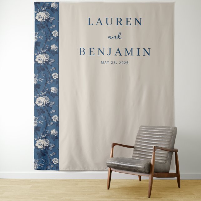 Tenture Flourish & Fête Wedding (En situation)