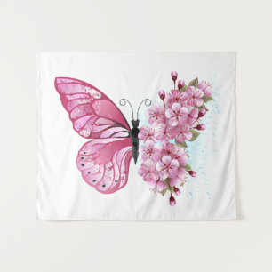 Tenture Flower Butterfly