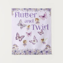 Flutter et Twirl Purple Fairy Party Contexte