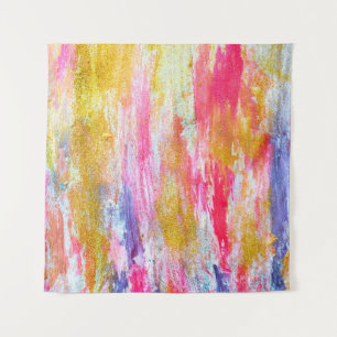 Tenture Flux Abstraits de peintures au mur. Texte moderne
