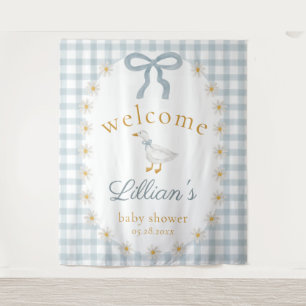 Tenture Fond de Bienvenue pour Baby Shower Silly Goose Dai