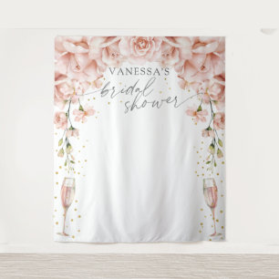 Tenture Fond de cabine de Brunch et Bulles florale pour la