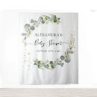 Fond de cabine photo Baby Shower Eucalyptus