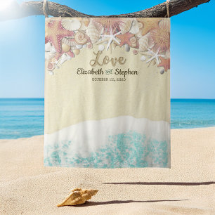 Tenture Fond de cabine photo de mariage Été Plage Étoile d