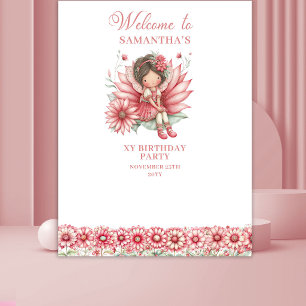 Tenture Fond de Décor Anniversaire Magique Fantaisie Fée R
