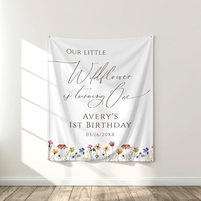 Tenture Fond de décor d'anniversaire d'un an Tournesol Col (Créateur téléchargé)