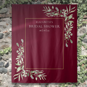 Tenture Fond de décor de mariage avec verdure de Bourgogne