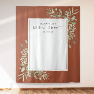 Tenture Fond de décor de mariage en terracotta pour photos