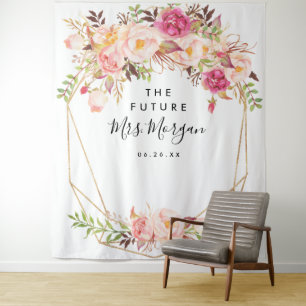 Tenture Fond de décor Floral Rustique pour la future Mme p