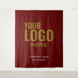 Tenture Fond de décor personnalisé avec logo d'entreprise