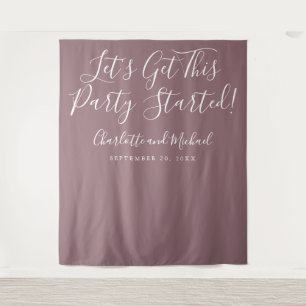 Tenture Fond de décor photo Mauve pour le début de la fête