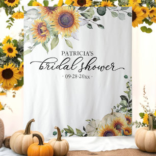 Tenture Fond de Décor pour Baby Shower Automnal Tournesols
