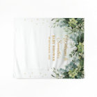 Fond de décor pour baby shower bohème avec plantes