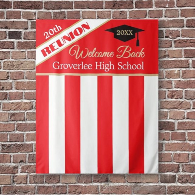 Tenture Fond de décor pour la réunion de la classe rouge (Créateur téléchargé)