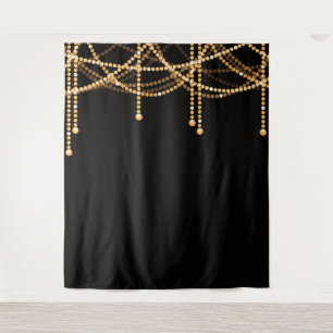 Tenture Fond de décor pour mariage Art Déco avec guirlande