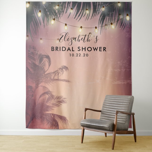 Tenture Fond de décor pour photos de Baby Shower d'été ave (En situation)