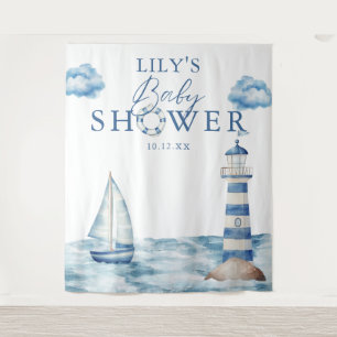 Tenture Fond de décor pour photos de Baby Shower sur le th