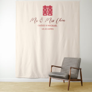 Tenture Fond de décoration de cérémonie de thé chinois bei