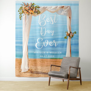 Tenture Fond de Décoration de Mariage Floral Moderne de Pl