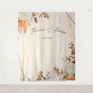 Tenture Fond de décoration de mariage Symphonie d'Automne
