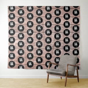 Tenture Fond de décoration en bois pailleté pour tapis de