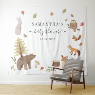 Tenture Fond de Décoration pour Baby Shower Animaux de la