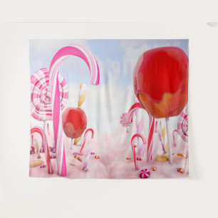 Tenture Fond de fête pour fille Candy Land