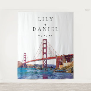 Tenture Fond de mariage à San Francisco